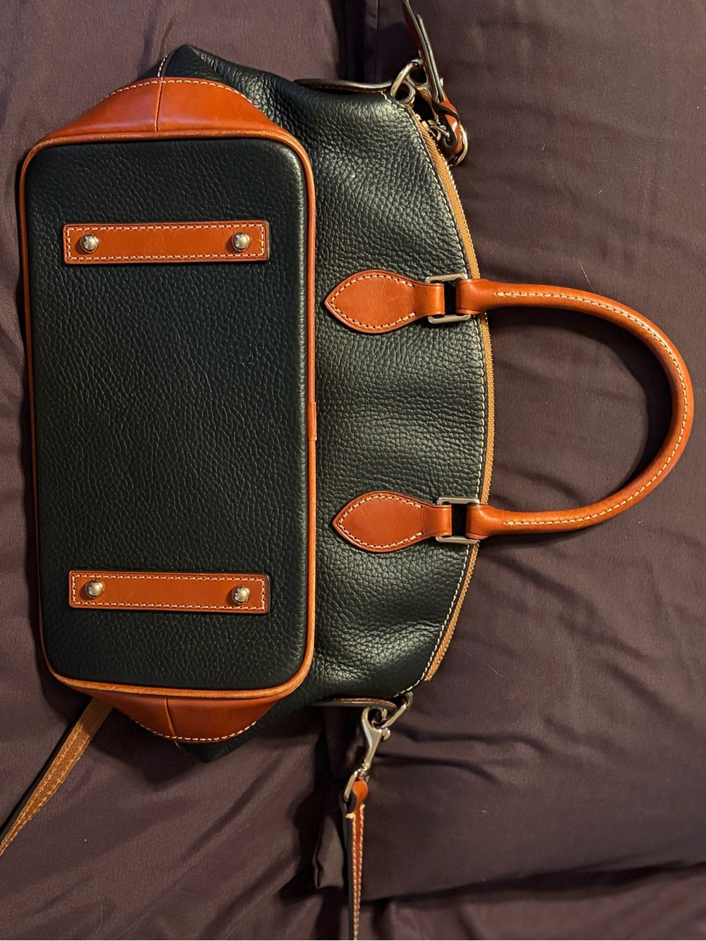Dooney & Bourke Red Interior Leather-Trim Crossbody - Picture 3 of 5
